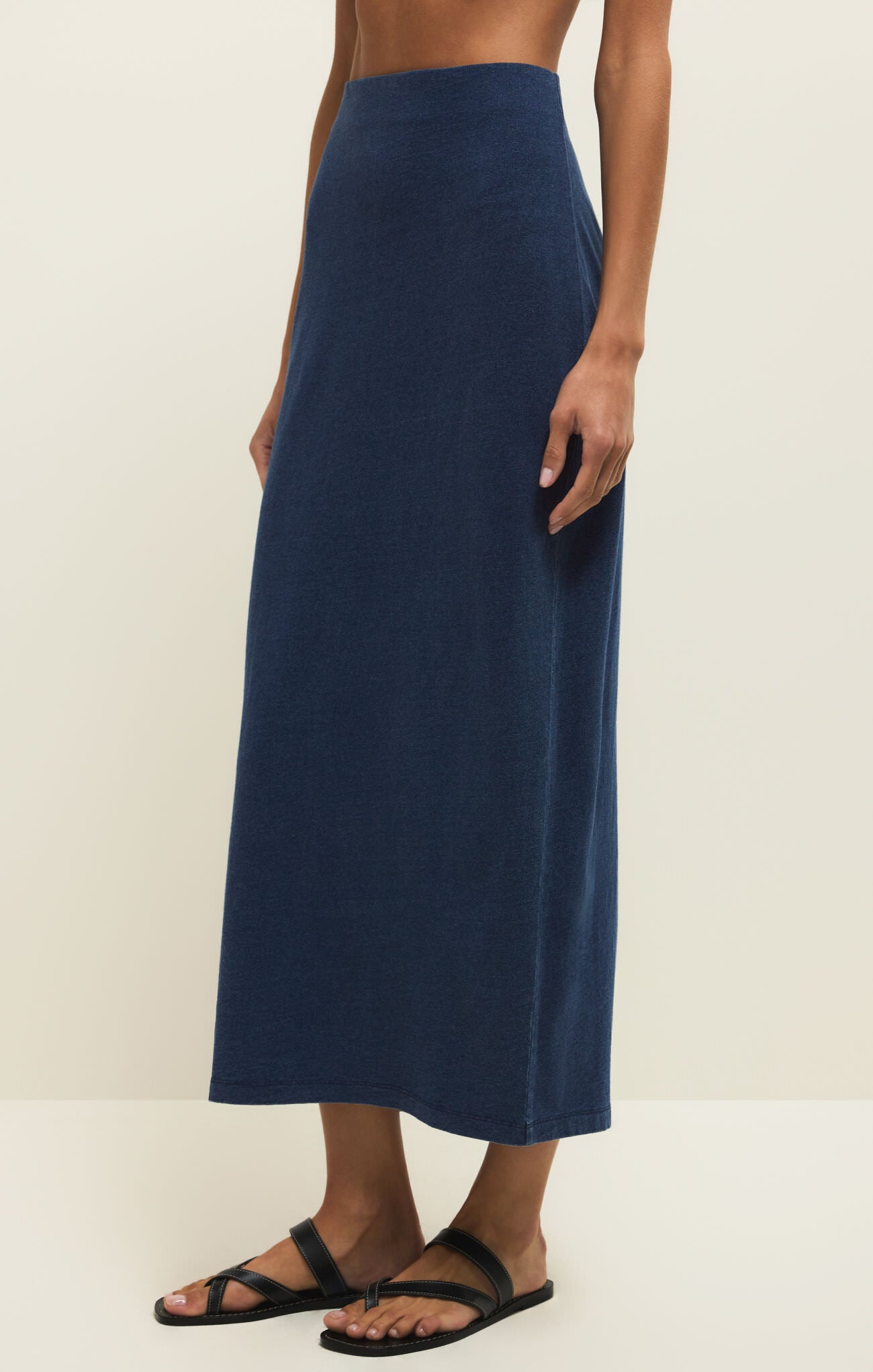 GAIL JERSEY DENIM SKIRT