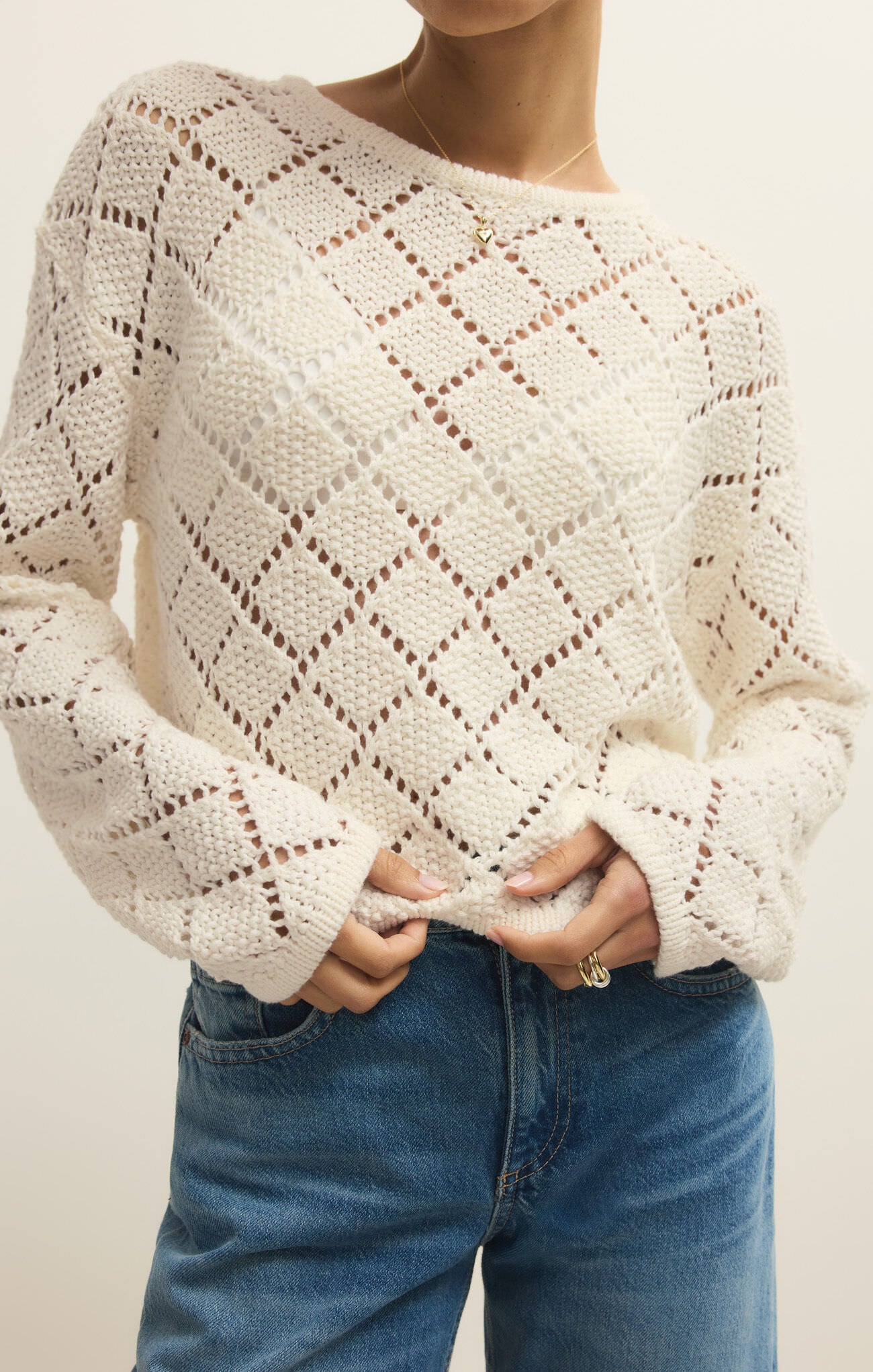 HULLEN CROCHET SWEATER