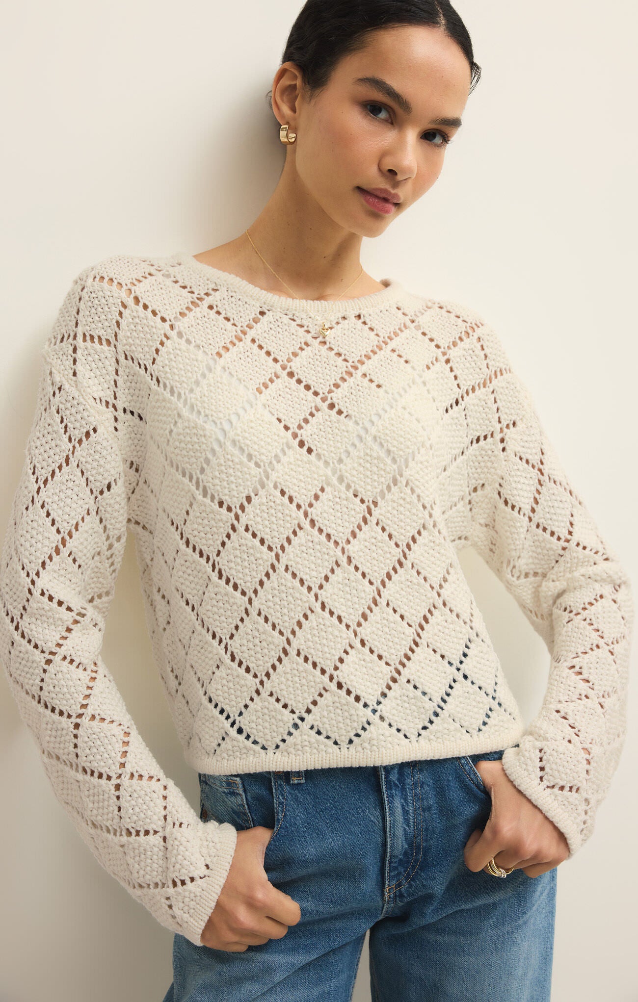 HULLEN CROCHET SWEATER