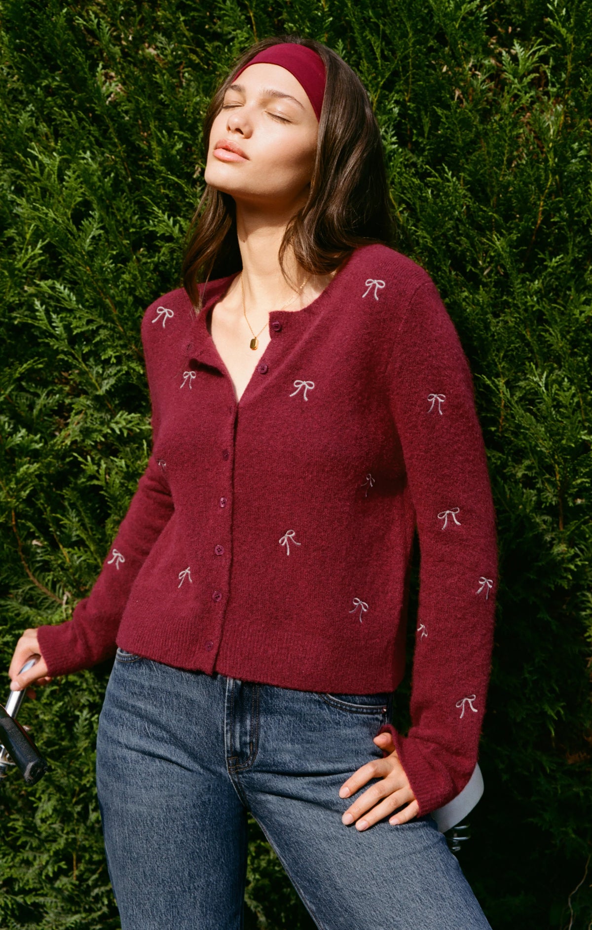 MEDINA BOW CARDIGAN