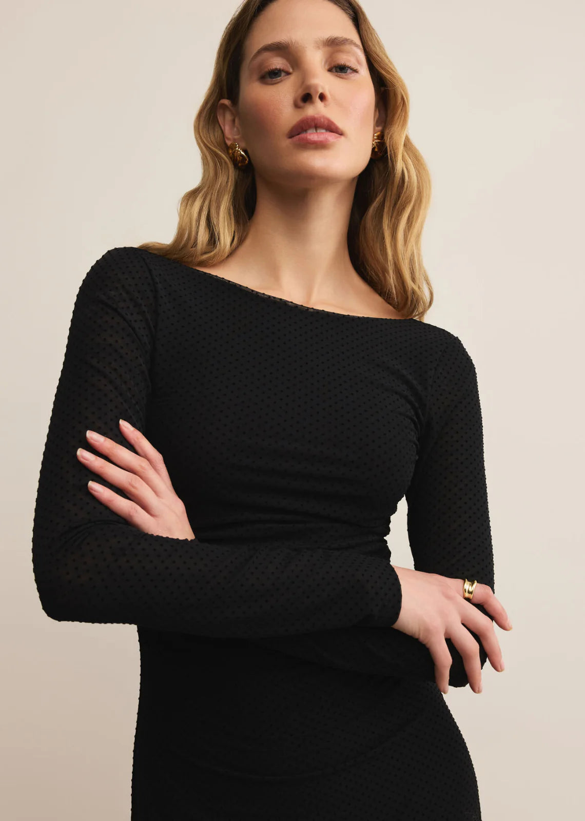 SPELLBOUND MESH MIDI DRESS