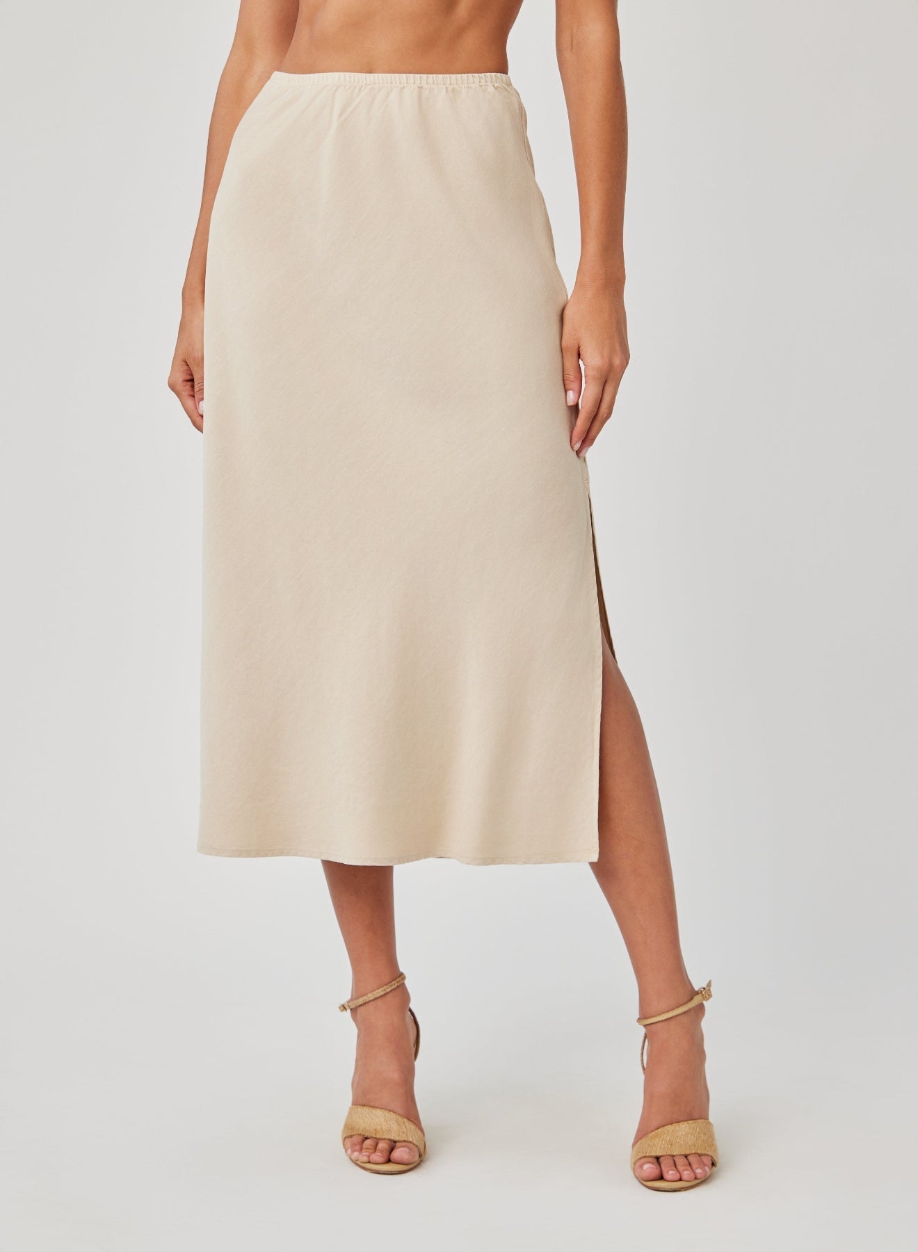 AMARA - SIDE SLIT BIAS SKIRT