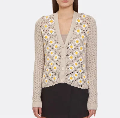 HAND CROCHET DAISY CARDIGAN