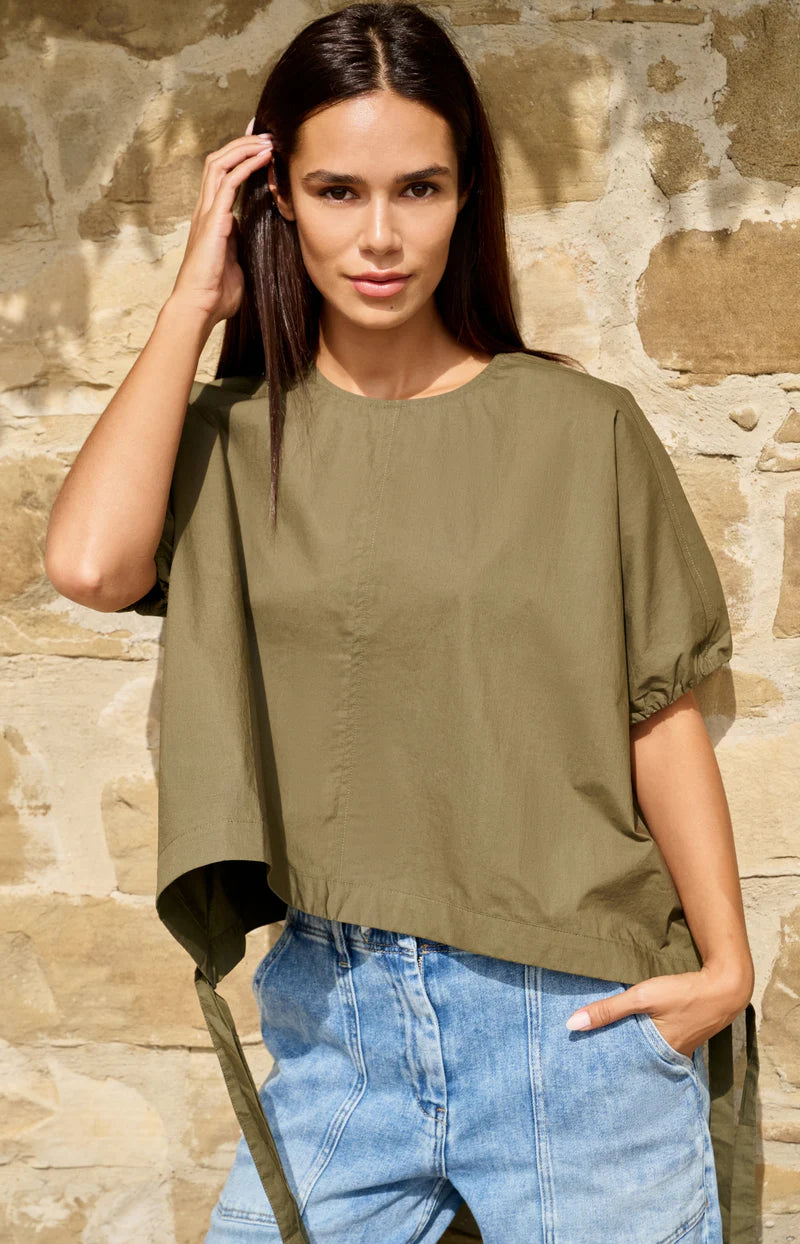 BOXY TOP W ADJUSTABLE WAIST STRAPS