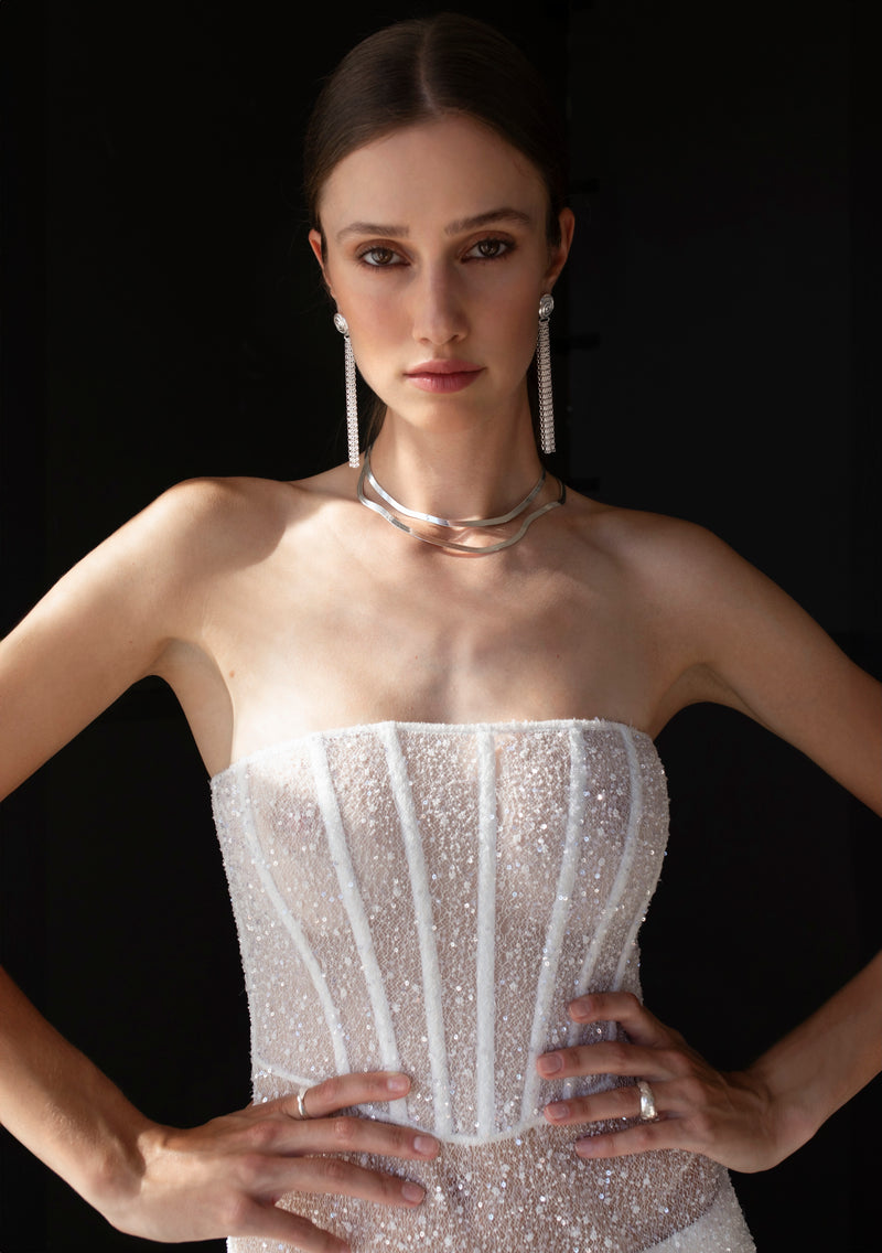 SLEEPING VENUS NECKLACE SILVER