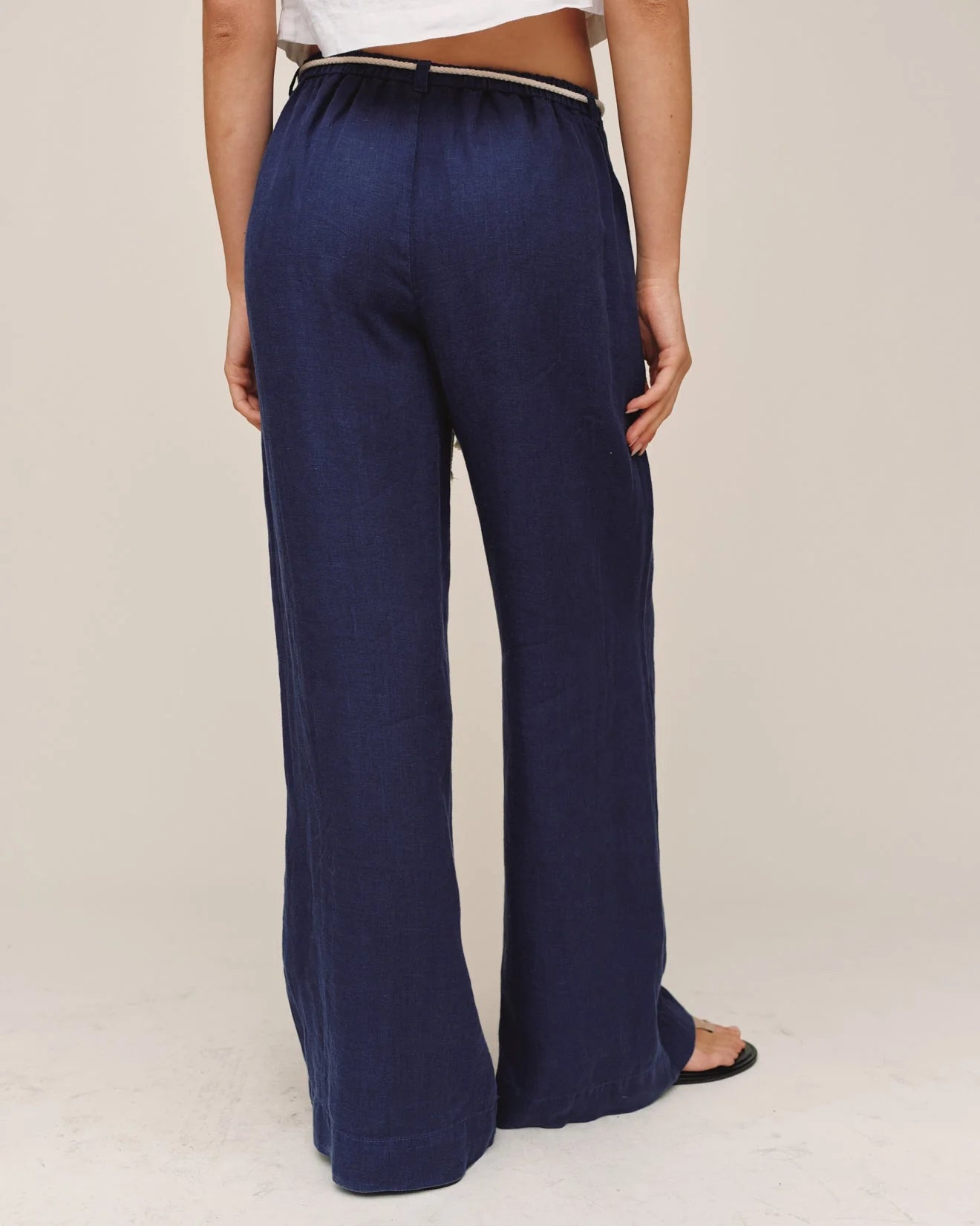 CLEAN WAIST PINTUCK WIDE LEG