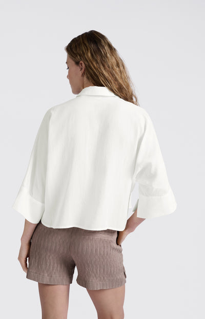 CROPPED LOOSE FIT BLOUSE