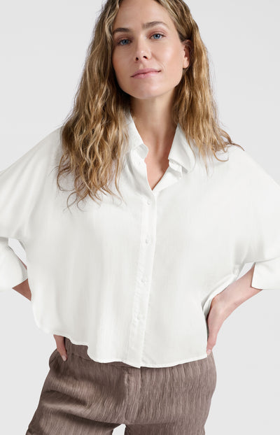 CROPPED LOOSE FIT BLOUSE