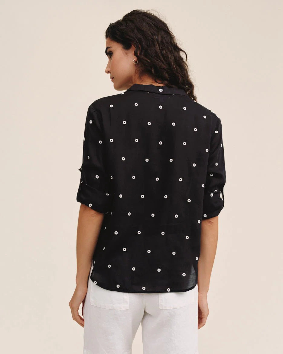 DROP COLLAR BOXY BUTTON DOWN