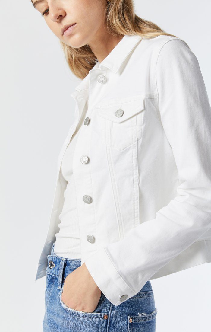 SAMANTHA DOUBLE WHITE SUPERCOFT JACKET