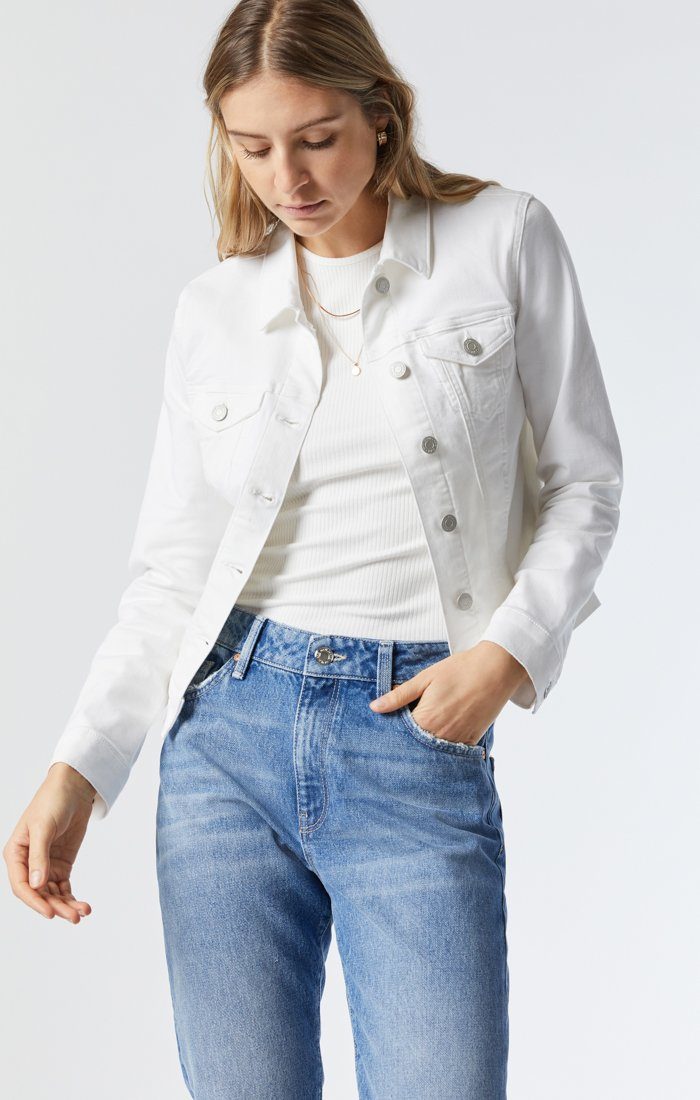 SAMANTHA DOUBLE WHITE SUPERCOFT JACKET