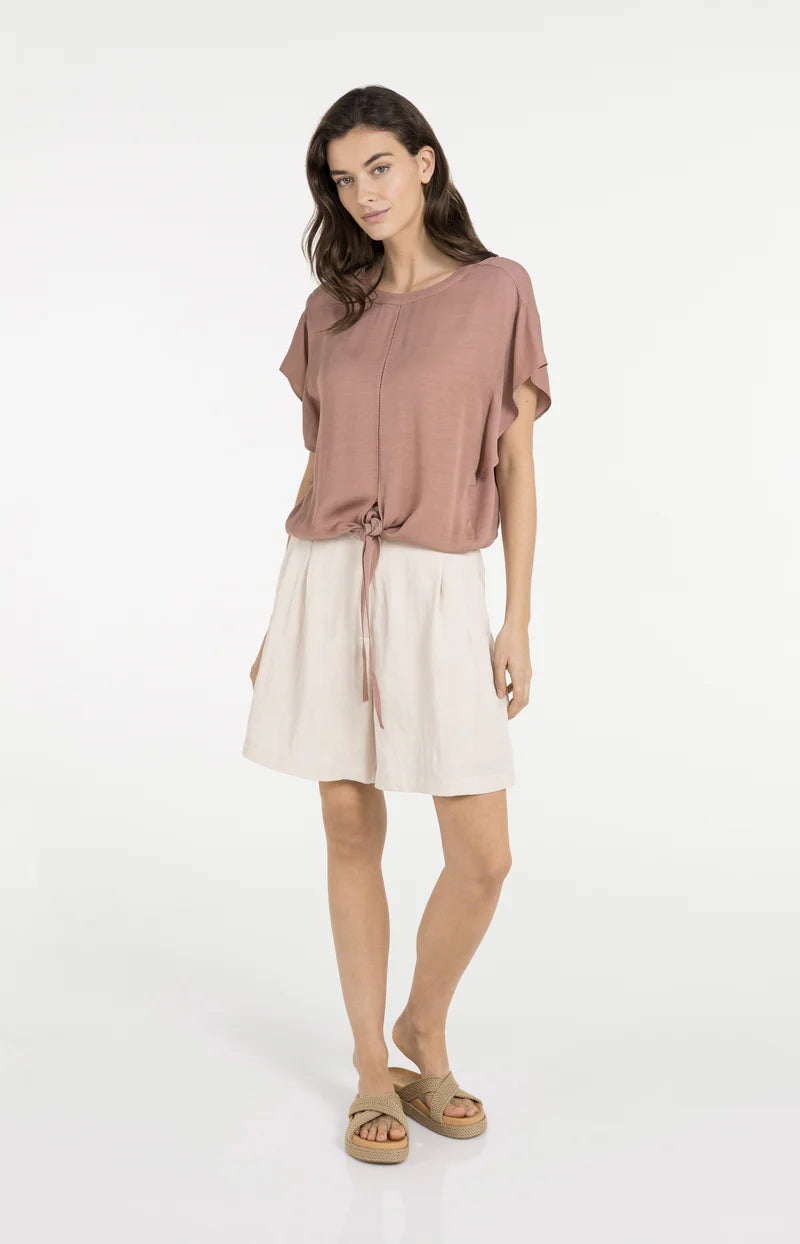 FLOWY KNOTTED TOP W ELASTIC