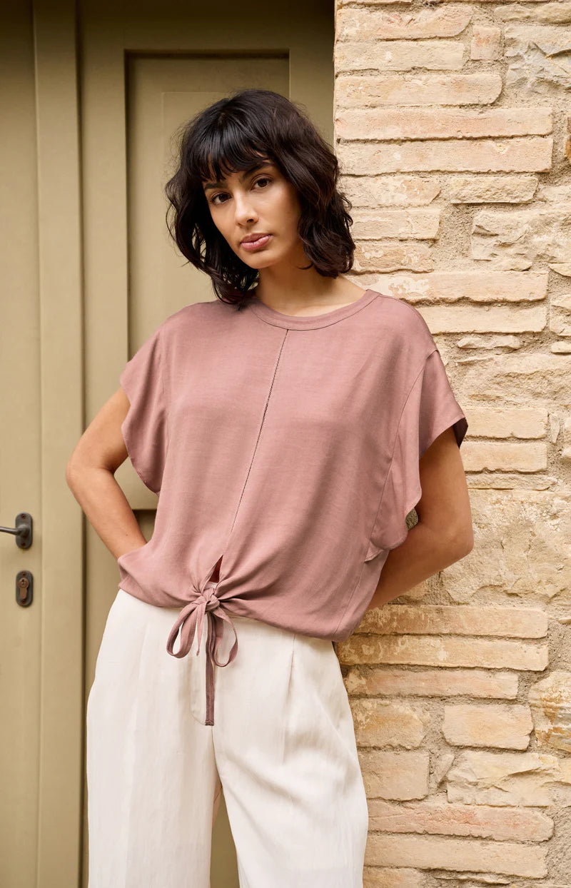 FLOWY KNOTTED TOP W ELASTIC