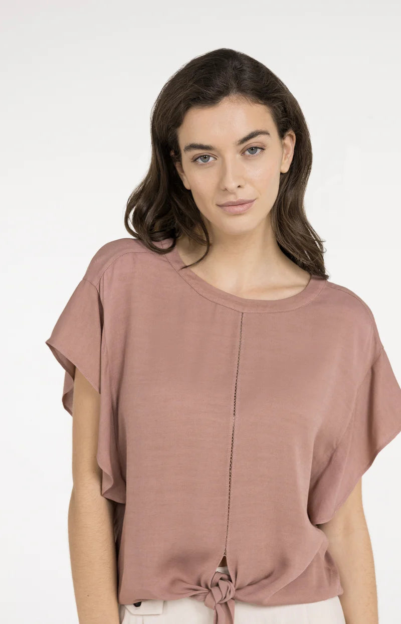 FLOWY KNOTTED TOP W ELASTIC