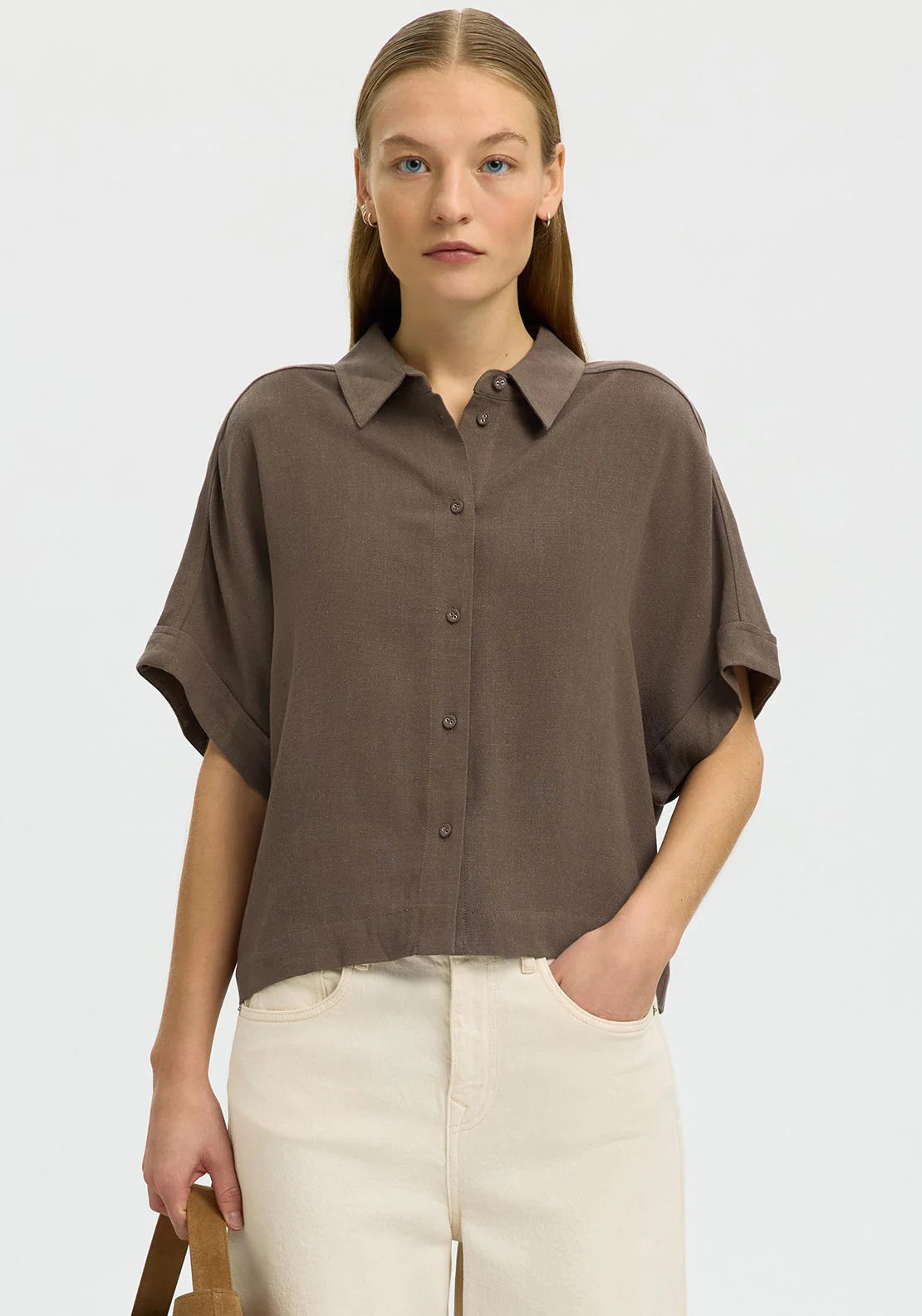 VIVA SS CROPPED SUN SHIRT