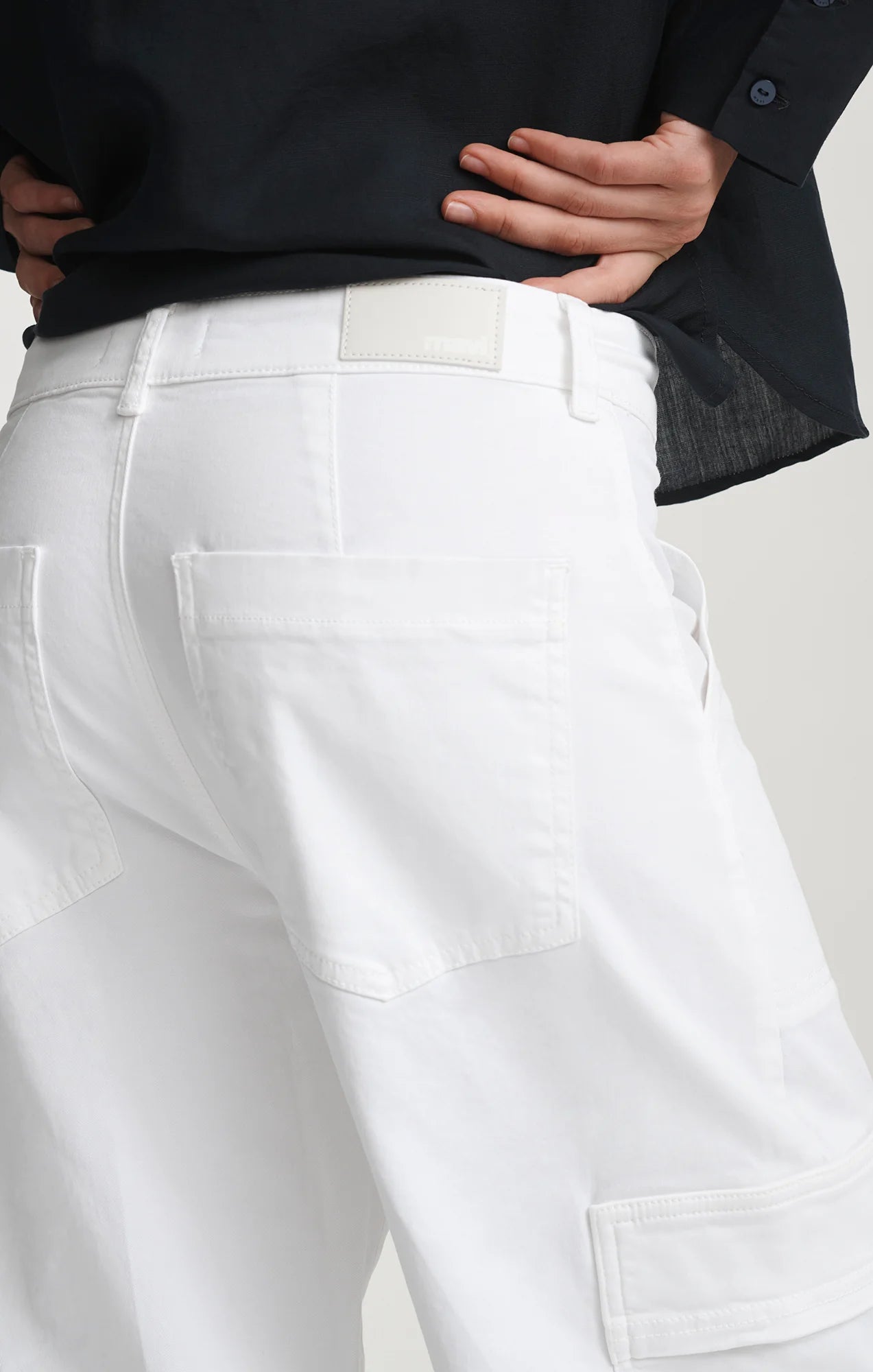 VINNIE WHITE CASUAL TWILL PANT