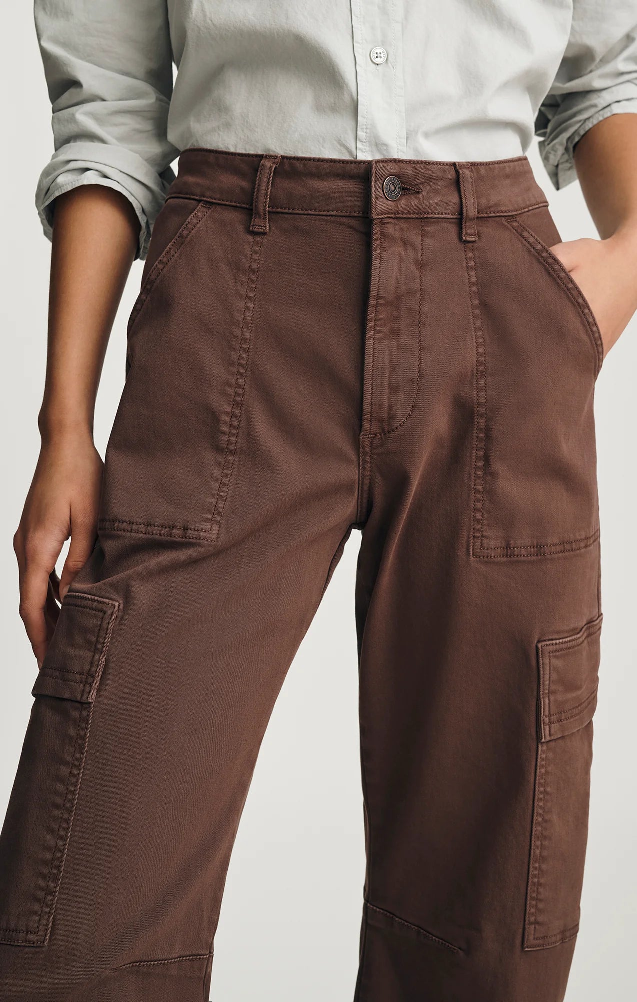 VINNIE BROWN TWILL PANTS