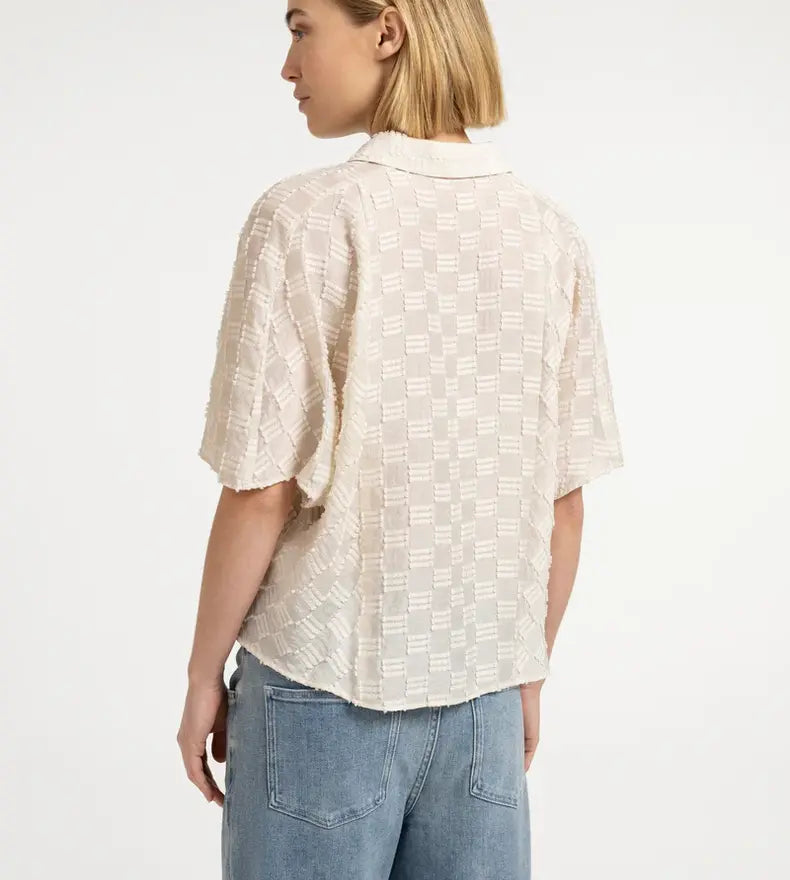 JACQUARD BLOUSE SS