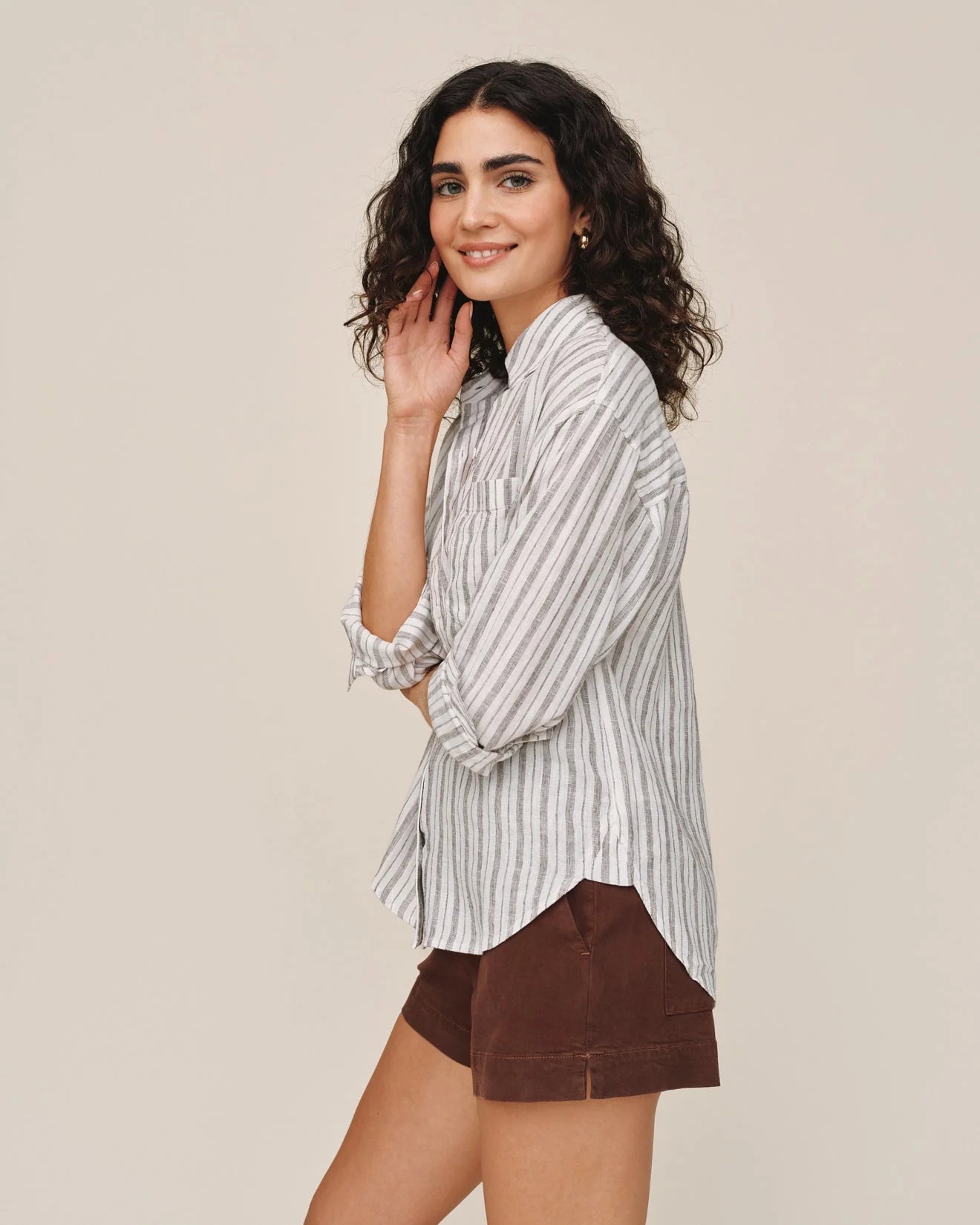 LONG SLEEVE OVERSIZE POCKET SHIRT