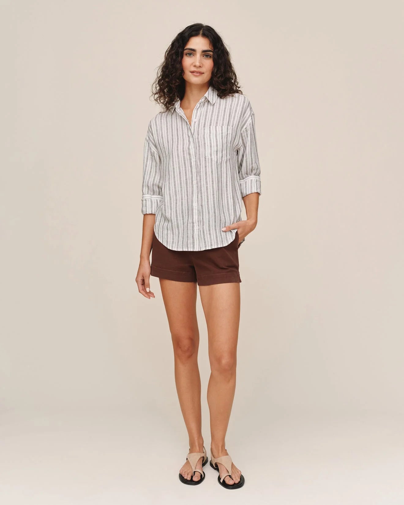 LONG SLEEVE OVERSIZE POCKET SHIRT