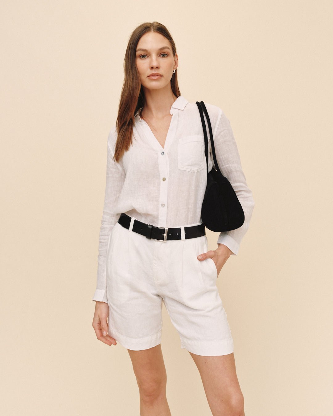 PLEATED BERMUDA