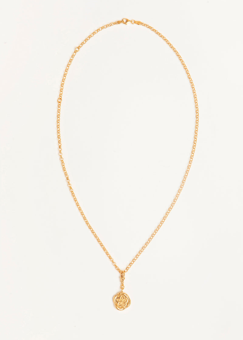 SILENT COMPASS NECKLACE GOLD