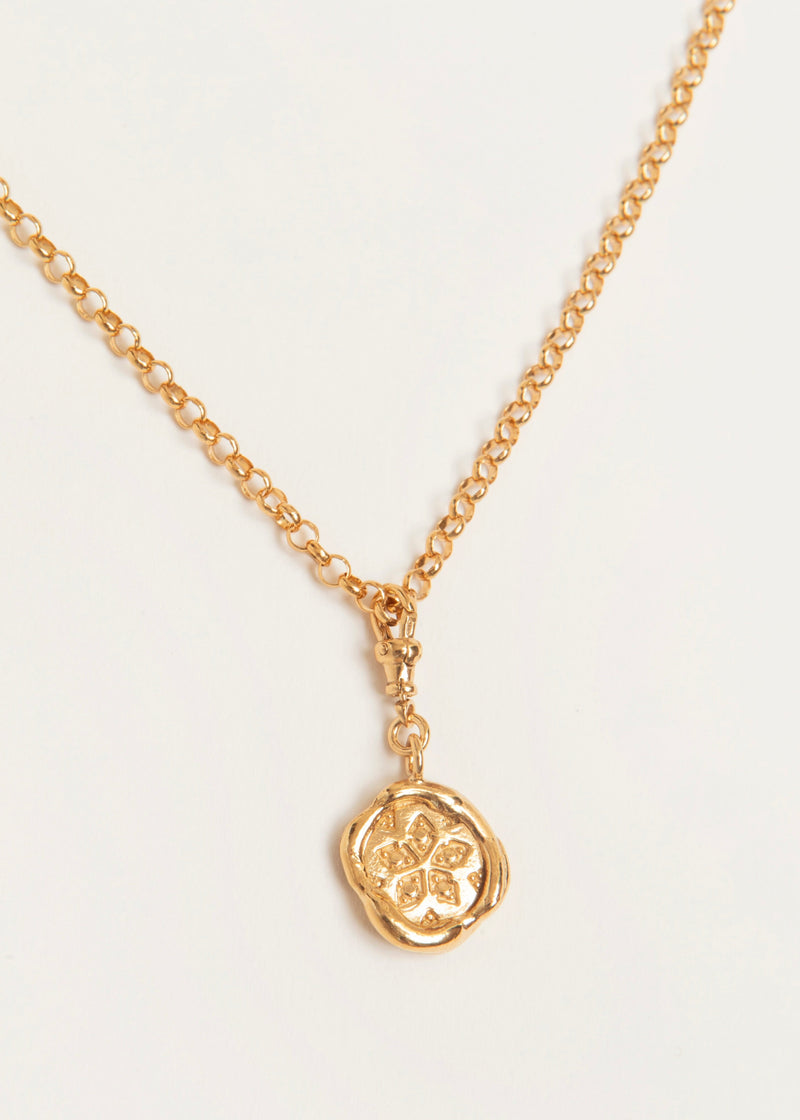 SILENT COMPASS NECKLACE GOLD