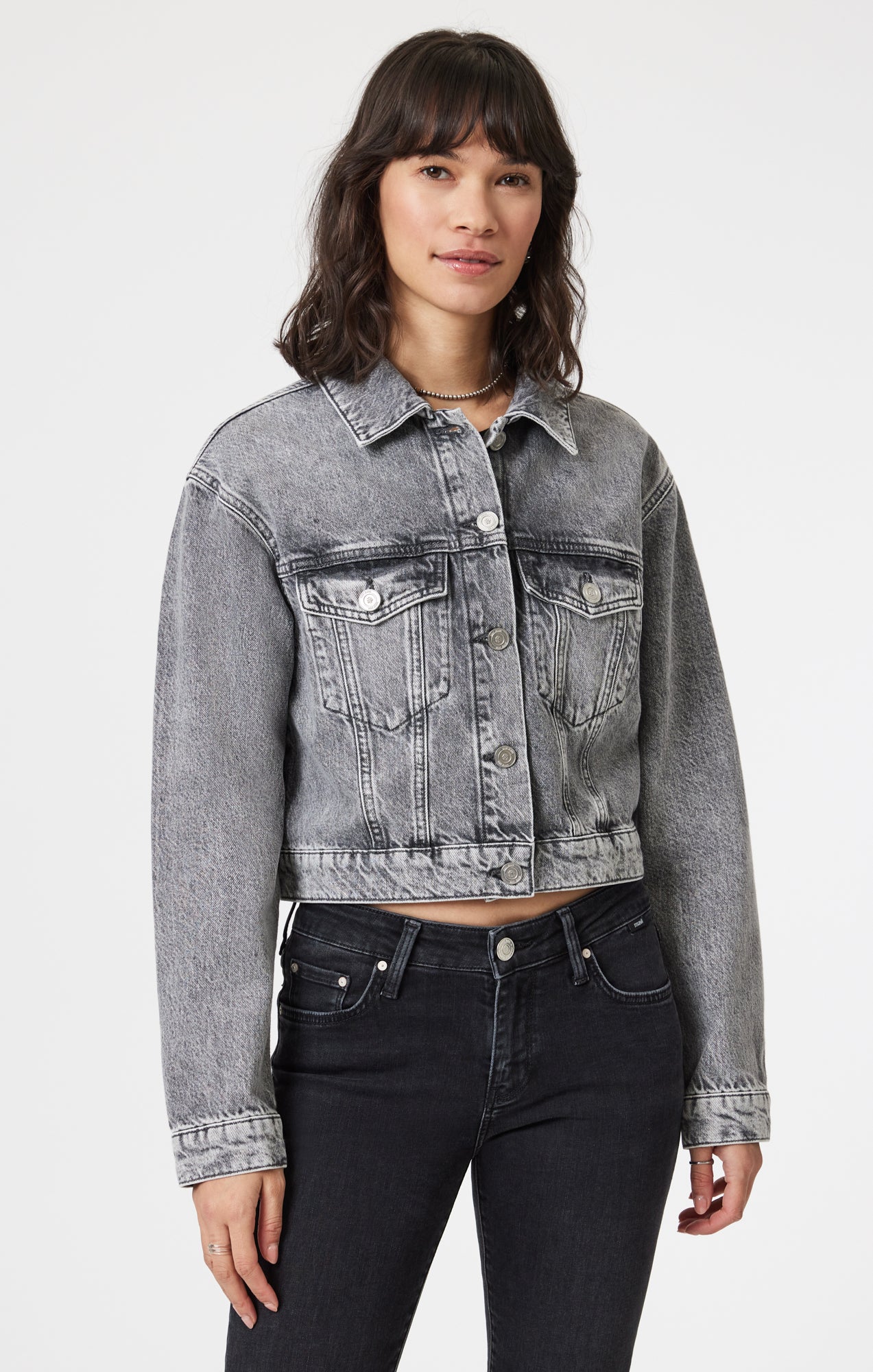 HARMONY LT SMOKE DENIM TOP