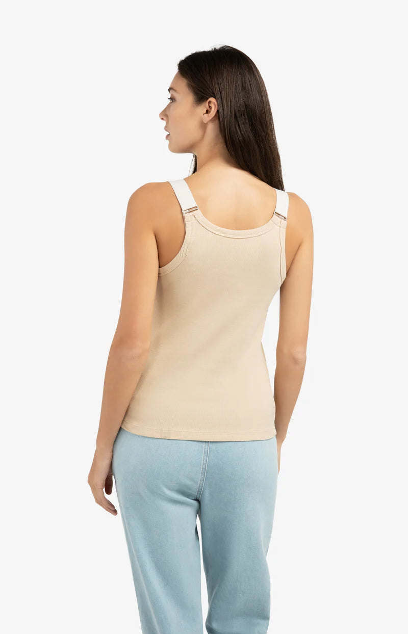 SINGLET W/ ELASTIC STRAPS