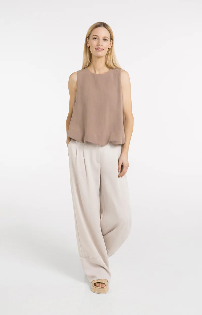 WOVEN BALLOON TOP
