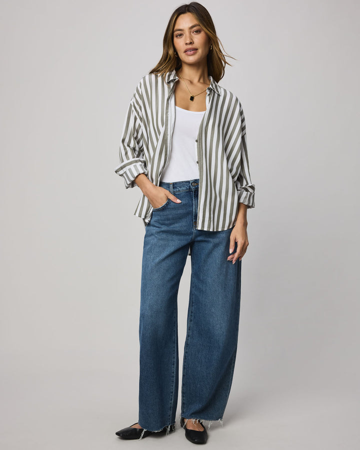 ELLA STRIPE BUTTON DOWN