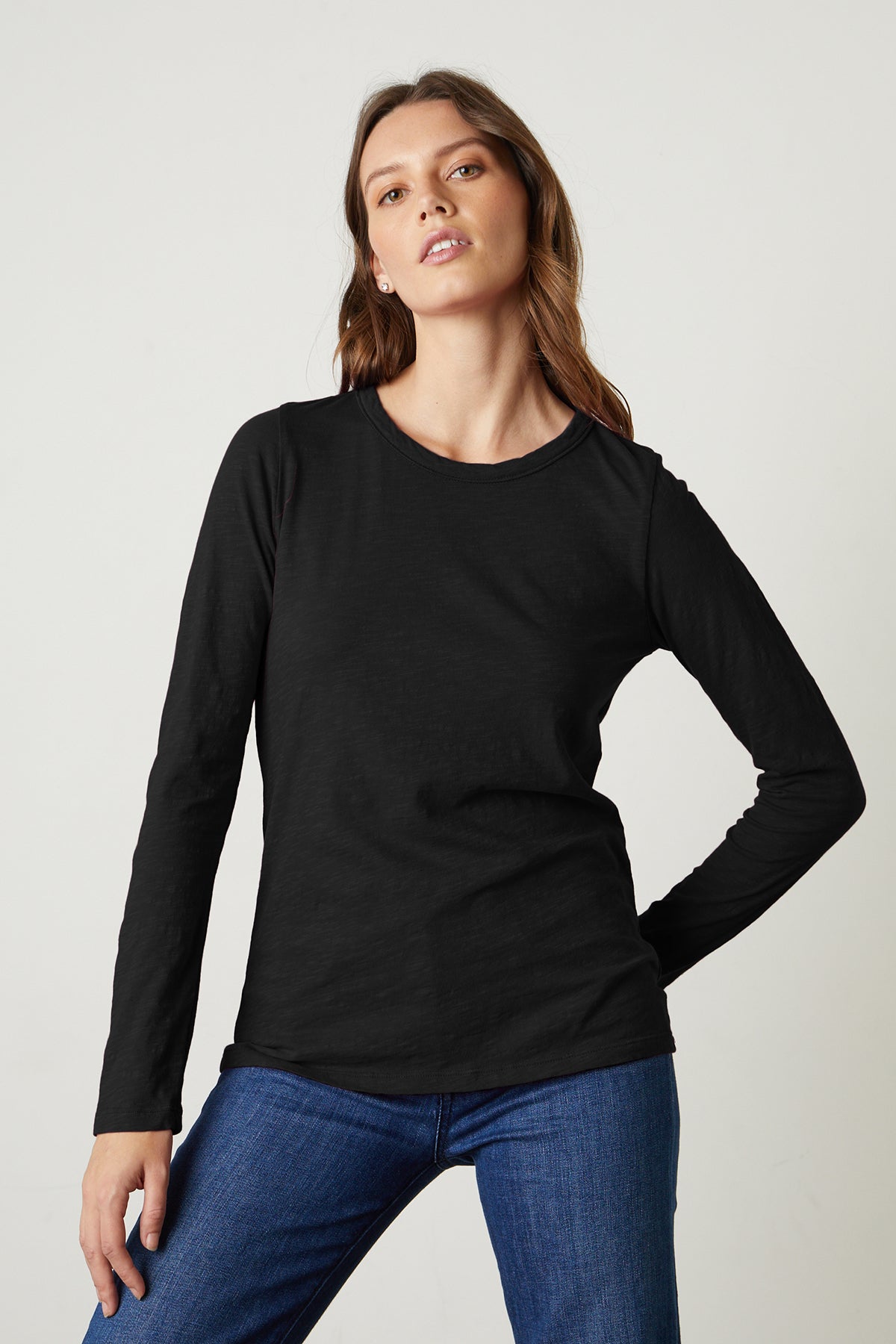 LIZZIE VELVET ORIGINALS CREW L/S TOP