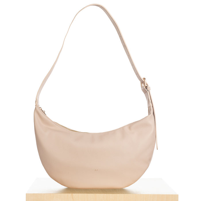 SLOUCHY CROSSBODY BAG - ECRU