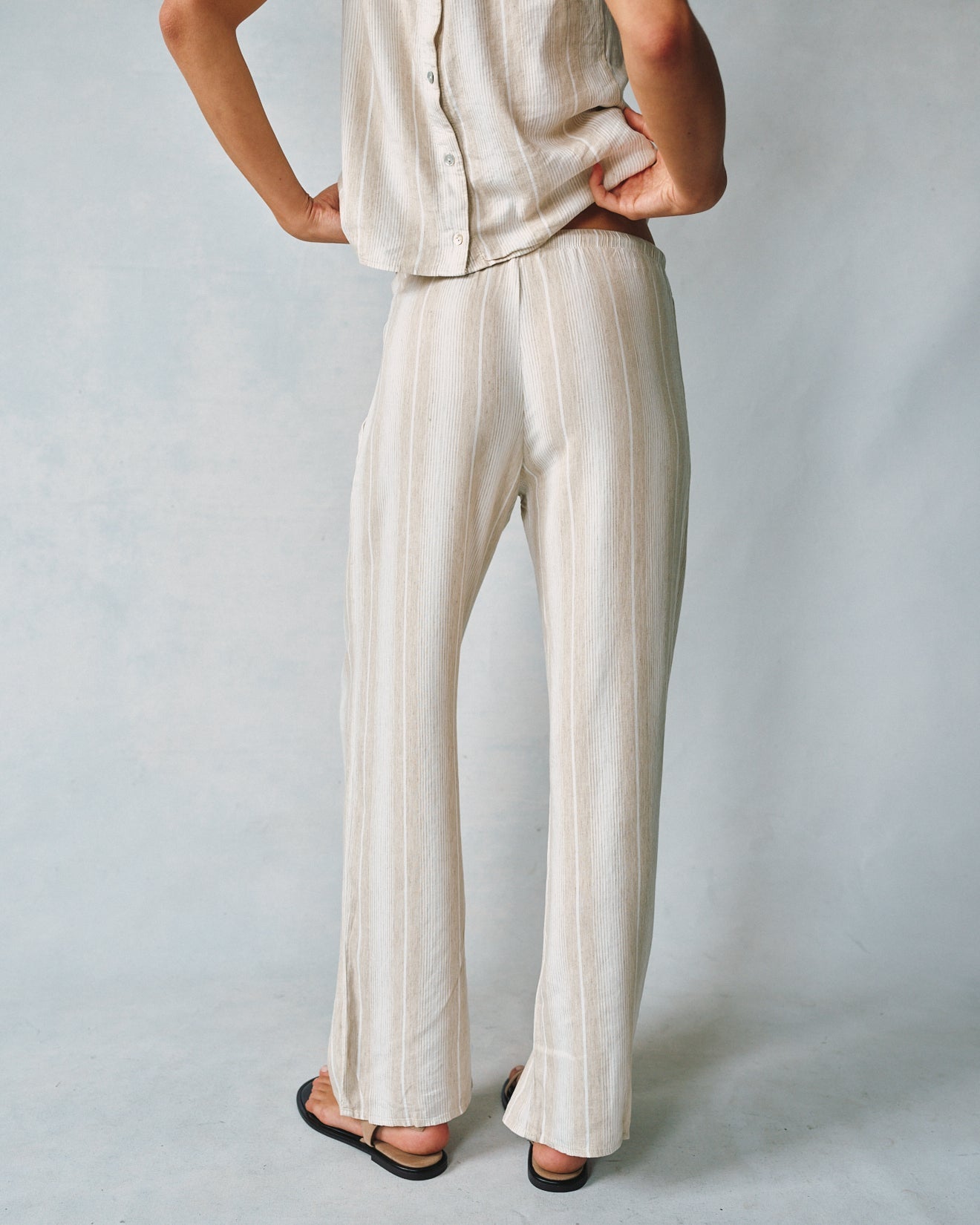 WIDE LEG PANT WITH DRAW CORD