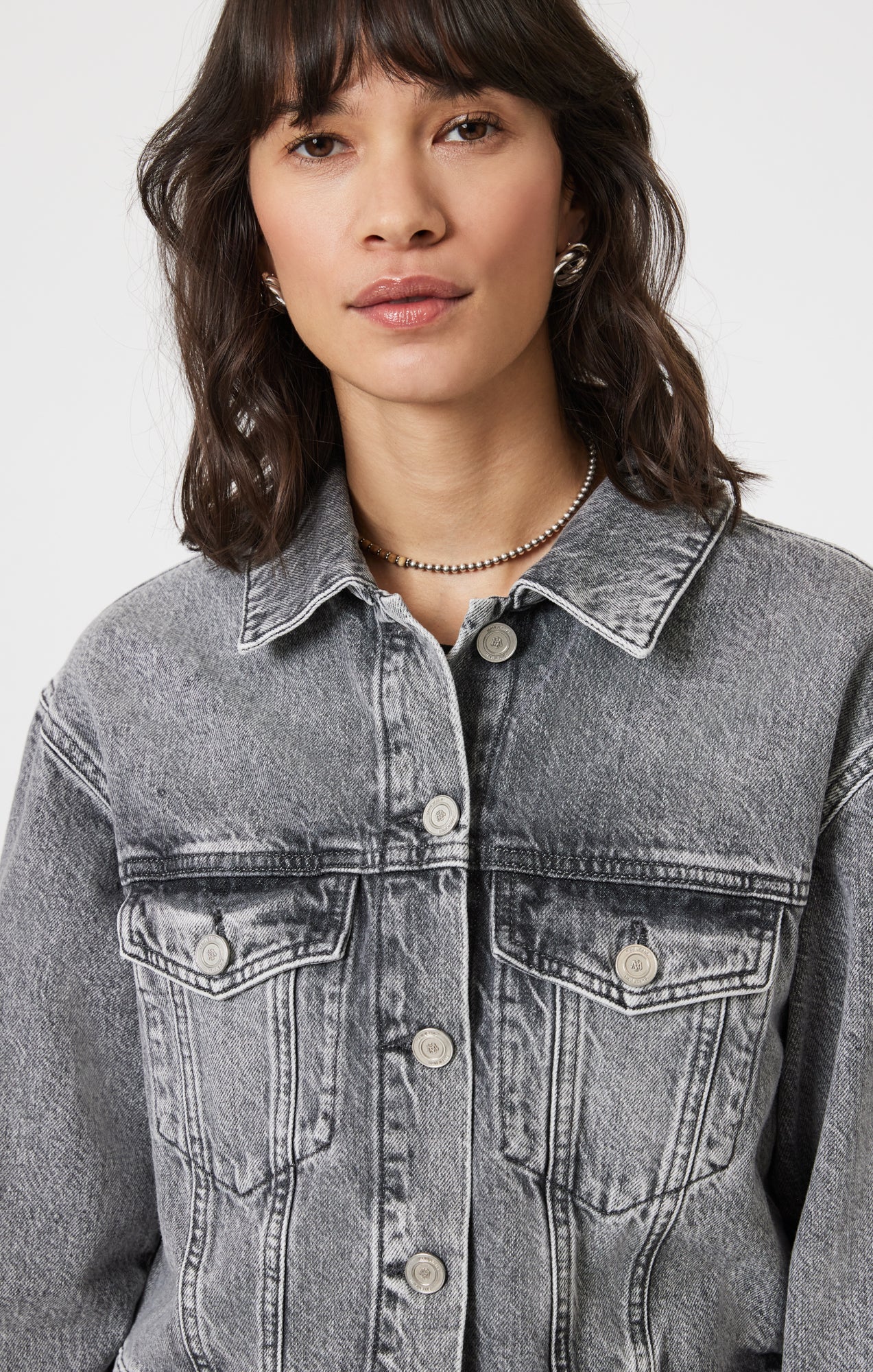 HARMONY LT SMOKE DENIM TOP