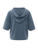 SHORT SLEEVE KNITTED HOODY