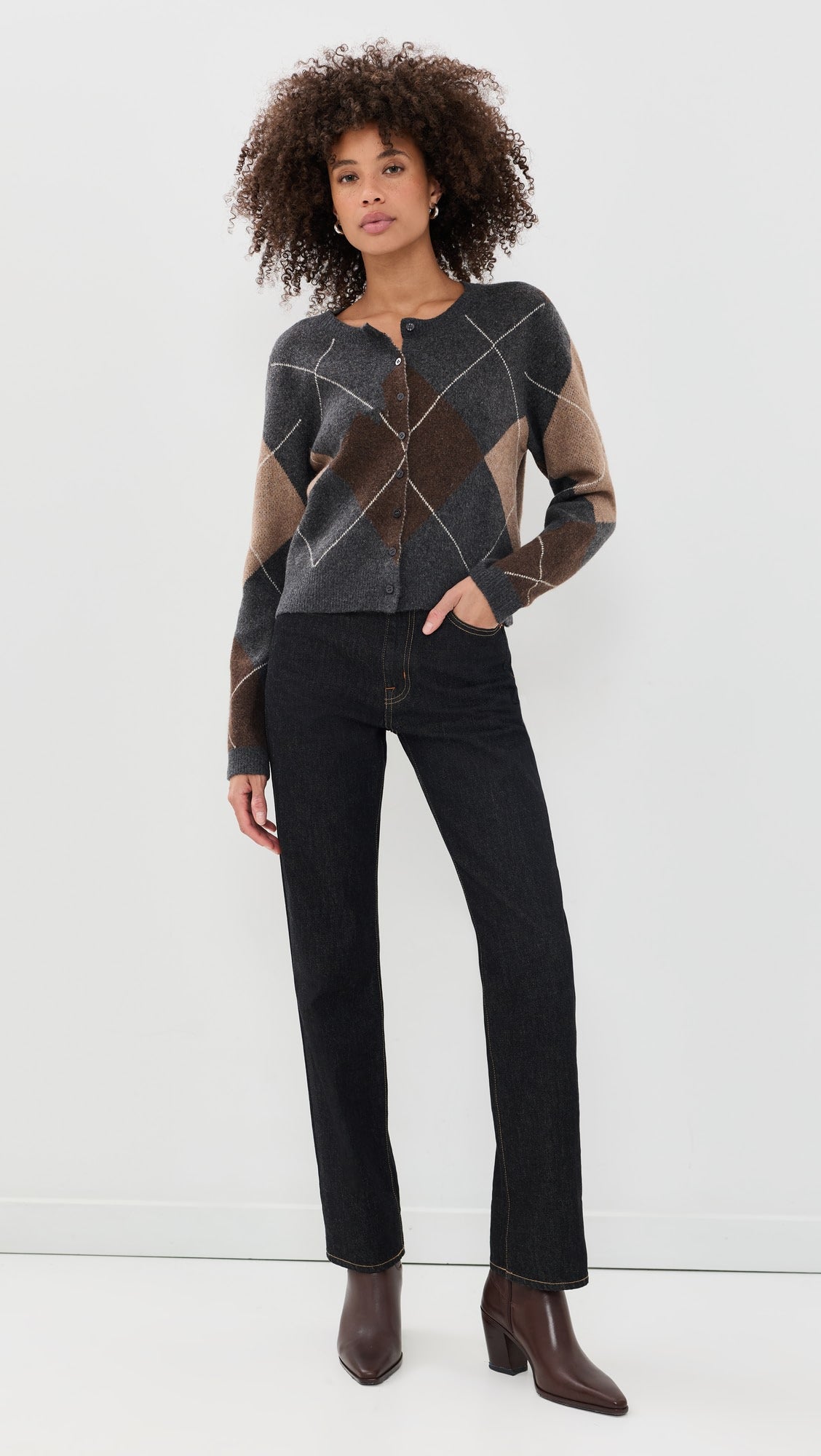 MEDINA ARGYLE CARDIGAN