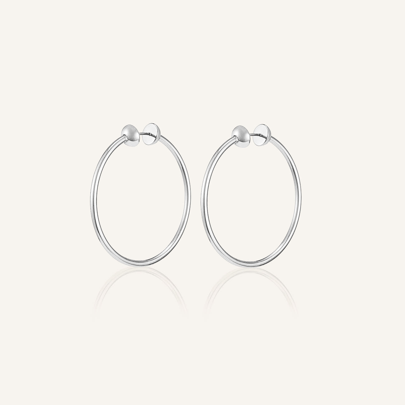 ICON HOOPS ESSENTIALS SMALL - RHODIUM