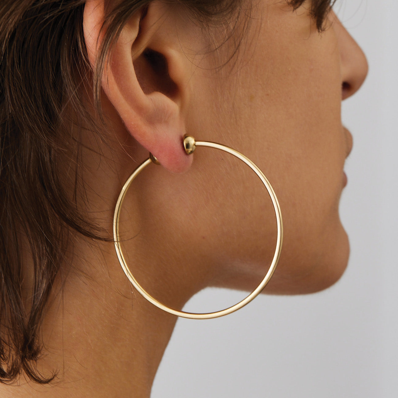 ICON HOOPS ESSENTIALS MEDIUM - GOLD