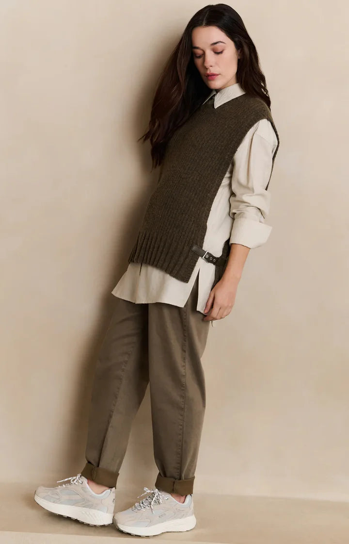 RIB STITCH SPENCER WITH DETAIL