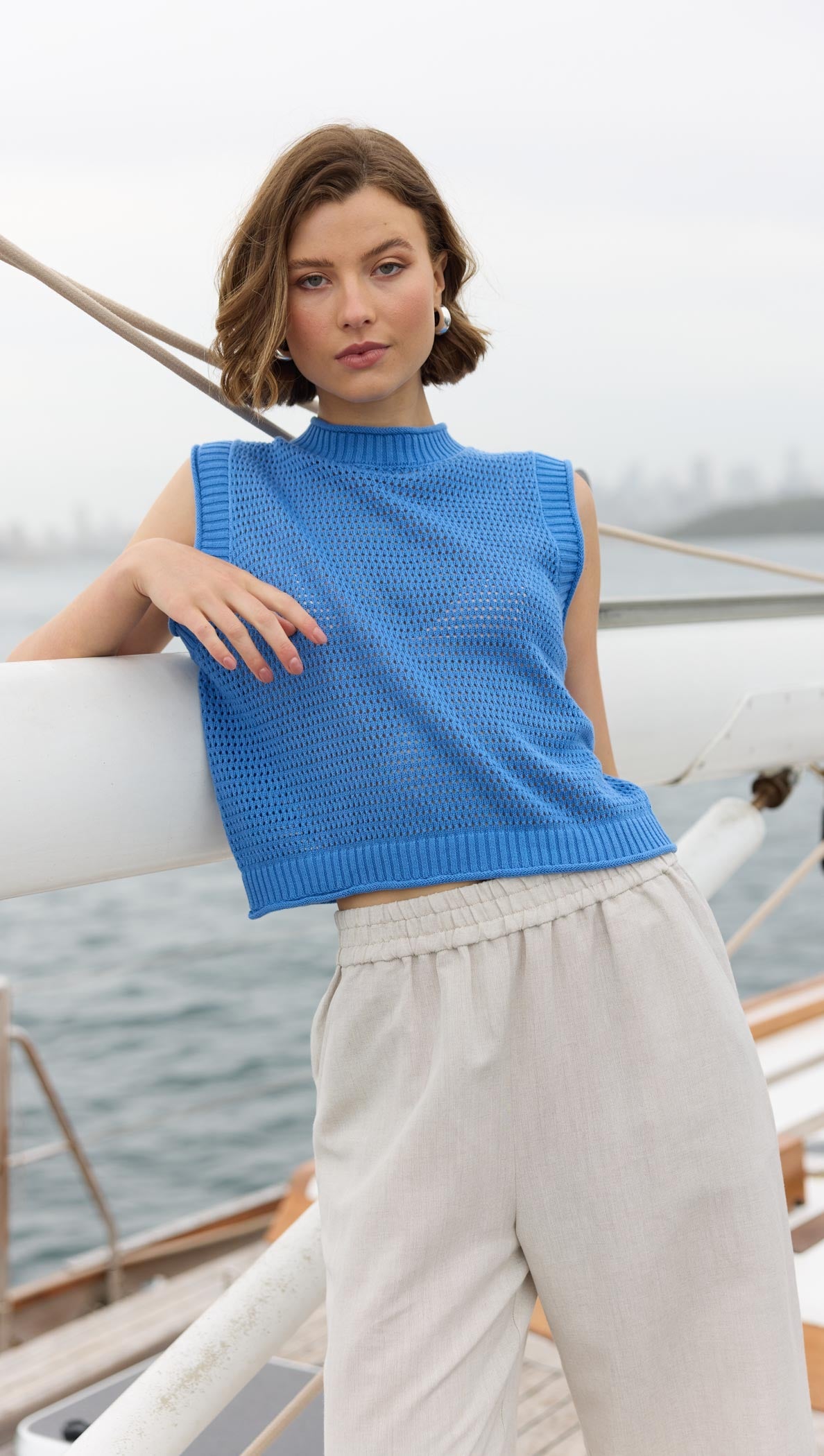 WAVE KNIT TANK