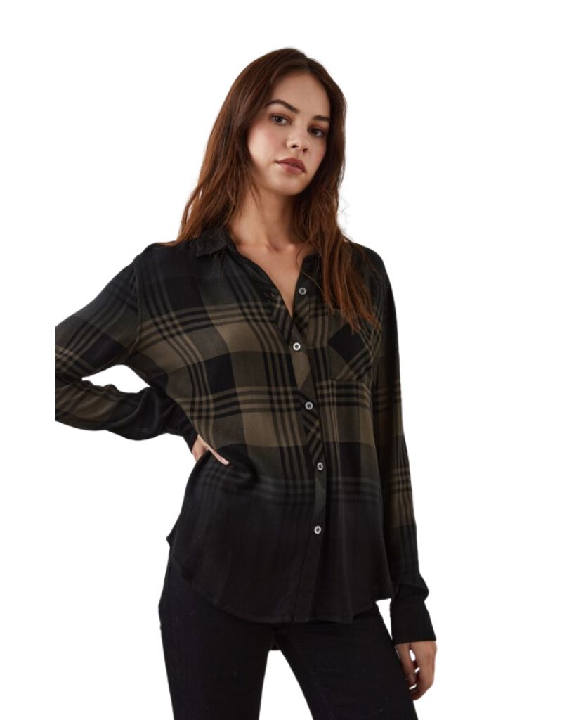 HUNTER OLIVE BLACK DIP DYE