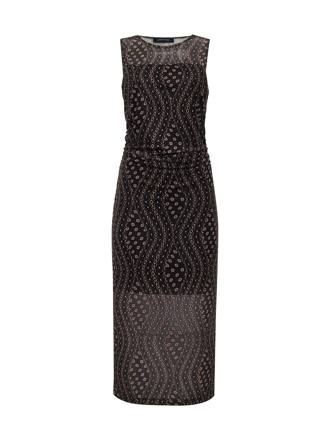 DESIRE MORE MESH CINCH DRESS