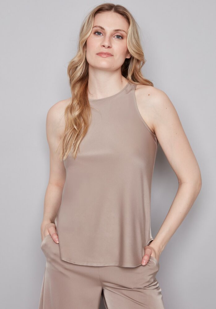 LUNA BELIZE SATIN TANK TOP