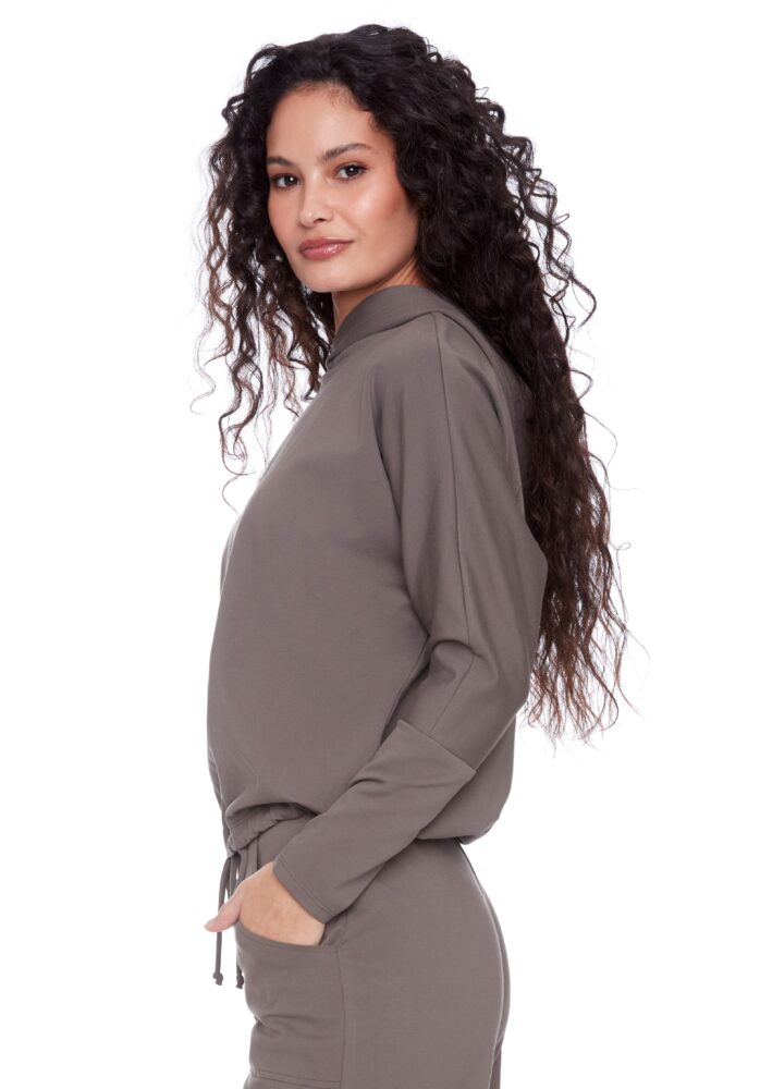 ANNIE LIGHT PONTE HOODIE
