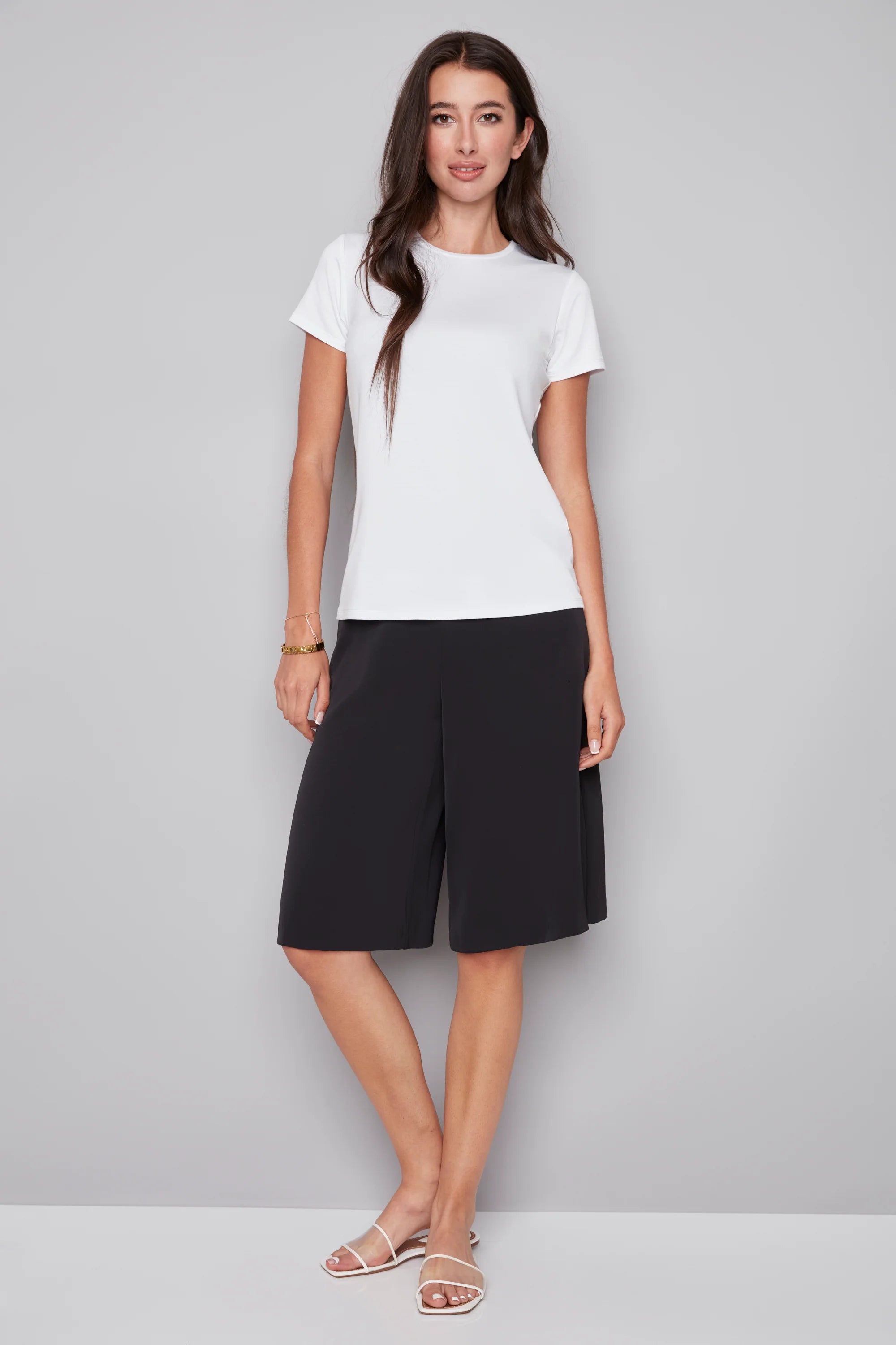 AVERY VEGAN SILK BERMUDA SHORT