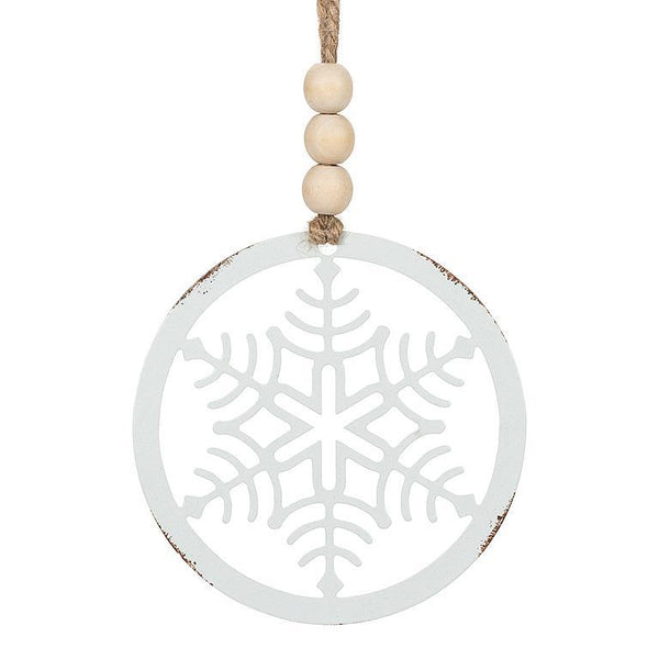 CUTOUT SNOWFLAKE ORNAMENT