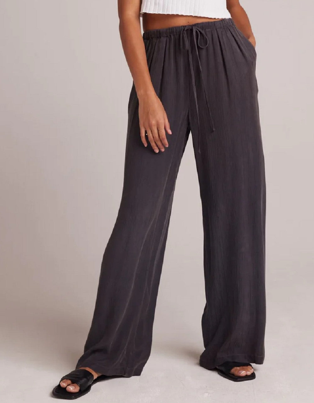 EASY PLEATED WIDE LEG PANT