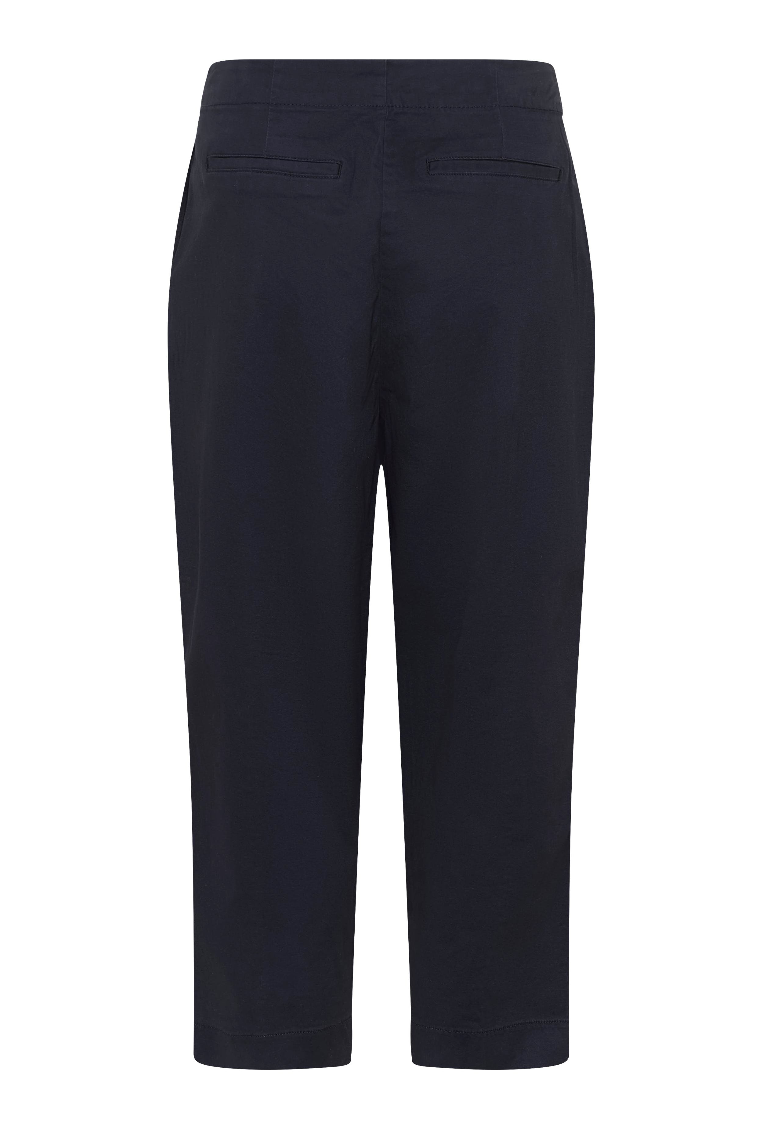 Part Two Netta Pants in dark navy, rear view showing back pockets and cropped leg