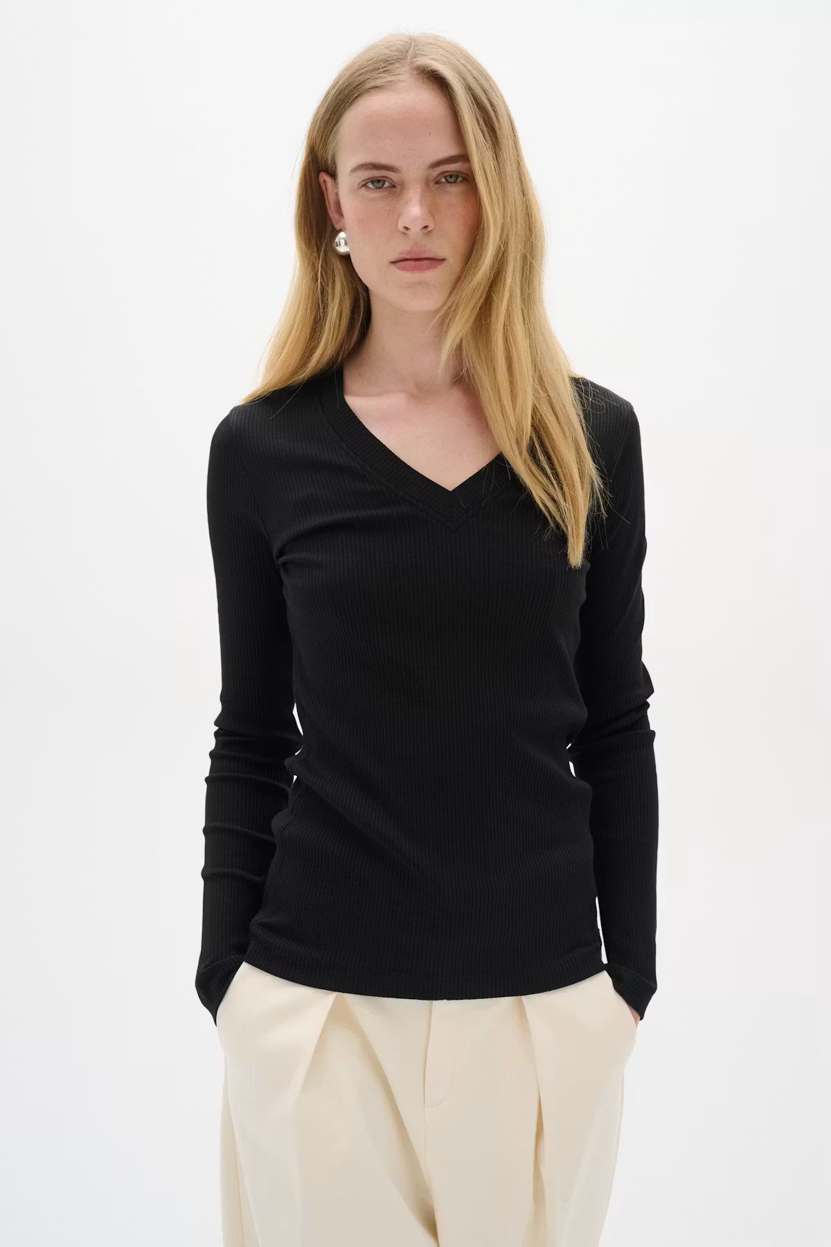 DAGNA V-NECK LS